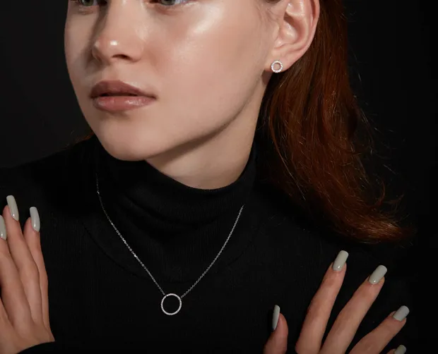 Срібне кольє Моніка 1161.10