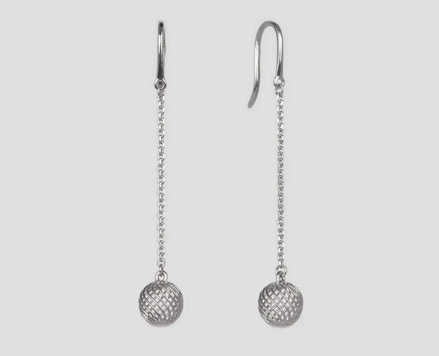 Срібні сережки протяжки Крихітка 261738