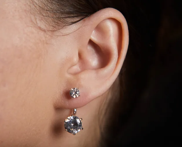 Срібні сережки джекети Сенс 24022/1