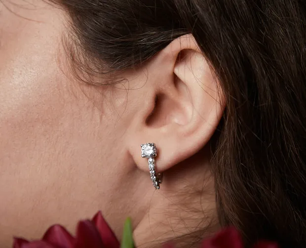 Срібні сережки англійська застібка Майя 7017 Р