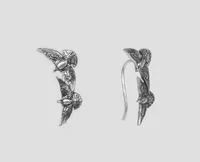 Срібні сережки кафи Голуби 24057