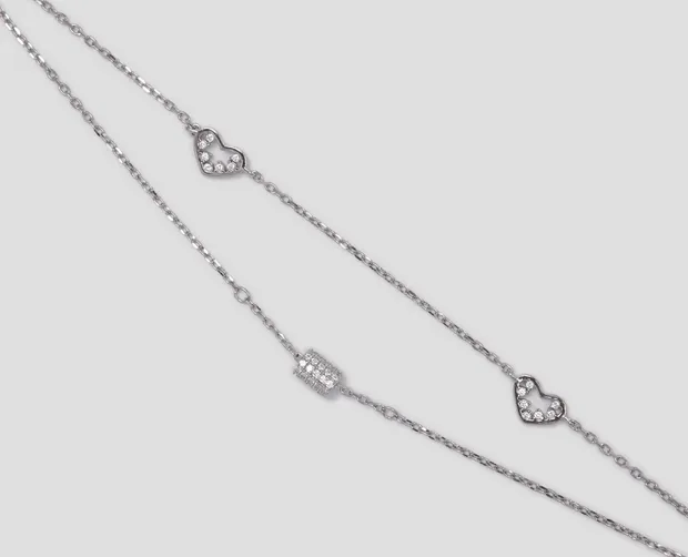 Срібний браслет Сердечко БР-201-Б