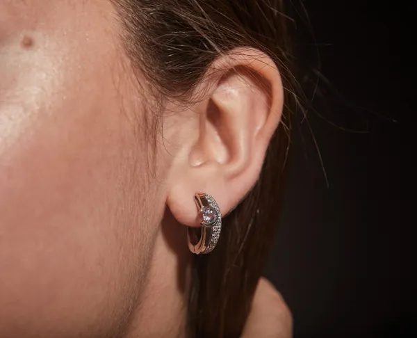 Срібні сережки англійська застібка Габріела 175С