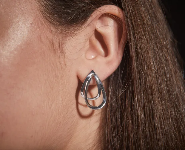 Срібні сережки пусети Асія 20203р