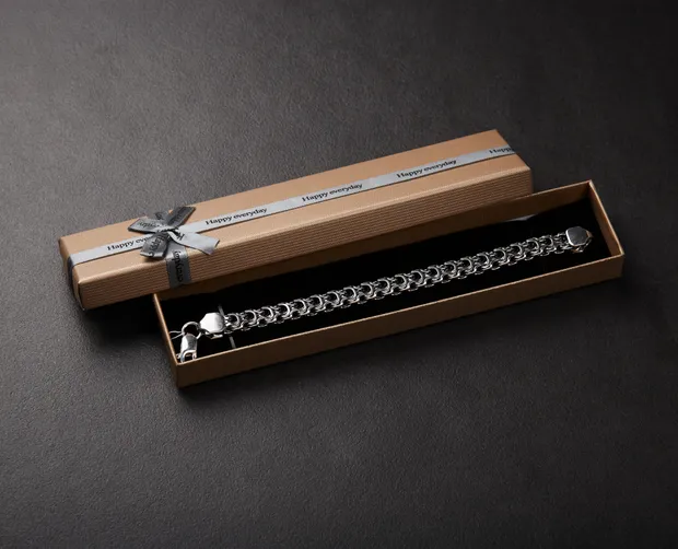 Коробка під браслет темно-бежева П124