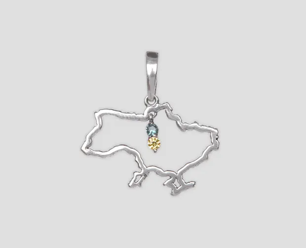 Срібна підвіска Україна 34138