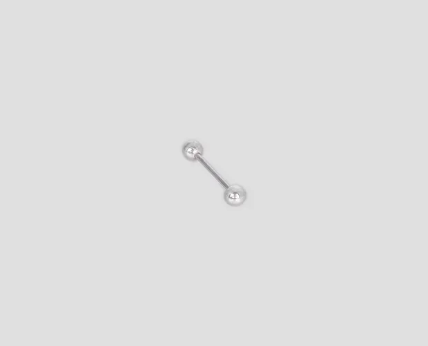 Срібний пірсинг для брів 7036