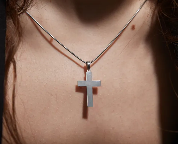 Срібний декоративний хрестик Прямий 1306.11