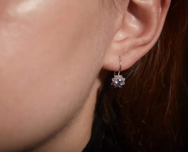 Срібні сережки з французькою застібкою Квіточки 24054/1