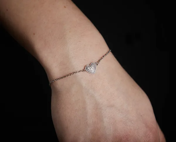 Срібний браслет Сердечко 189-Б