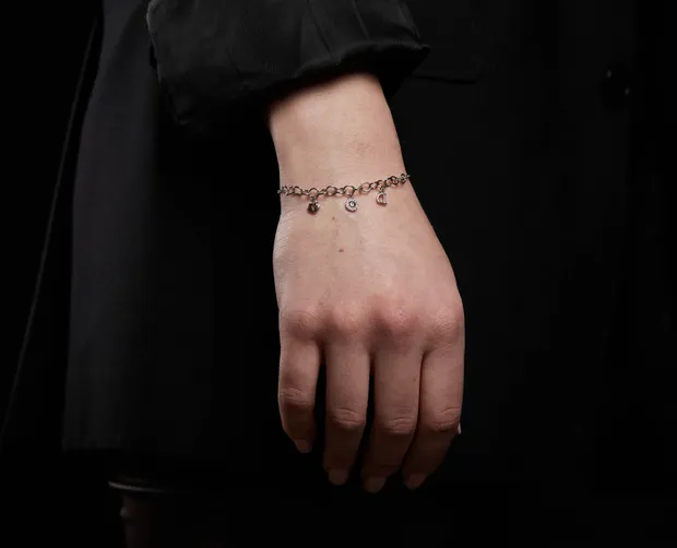 Срібний браслет з підвісками Домініка Бр144-Б