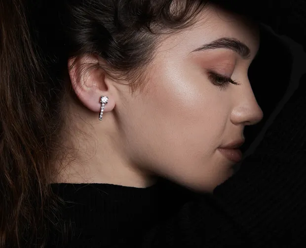 Срібні сережки англійська застібка Майя 7017 Р