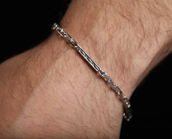 Срібний браслет Якір з вставкою бр.6009В