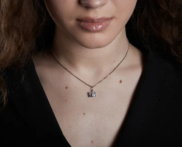 Срібна підвіска Фотоапарат 362607