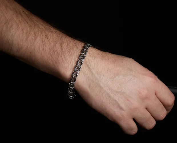 Срібний браслет плоский бісмарк бр.6007/47