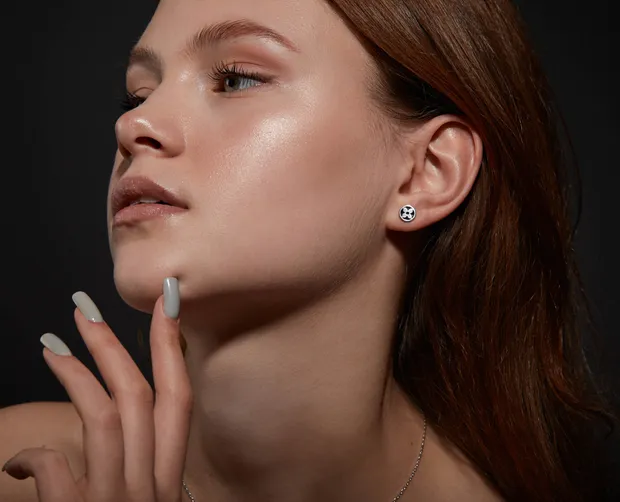 Срібне сережки пусети Дюна 1241.10р