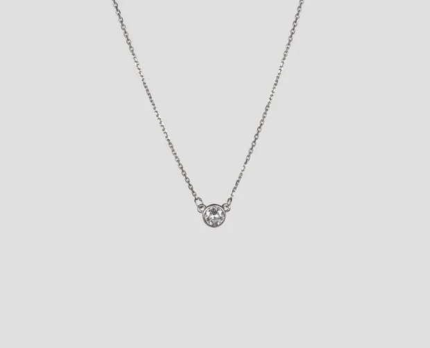 Срібне кольє Крапля 023-1