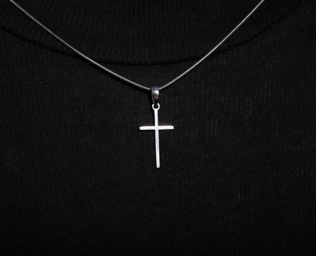 Срібний декоративний хрестик Прямий 1078.50П