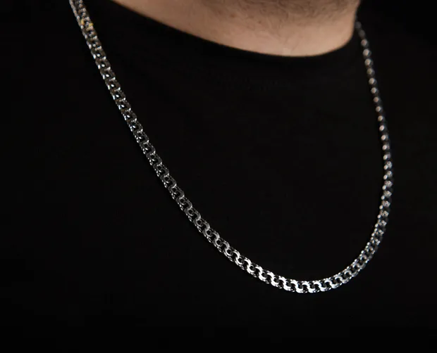 Срібний ланцюжок Плоский Бісмарк ц.6007/20