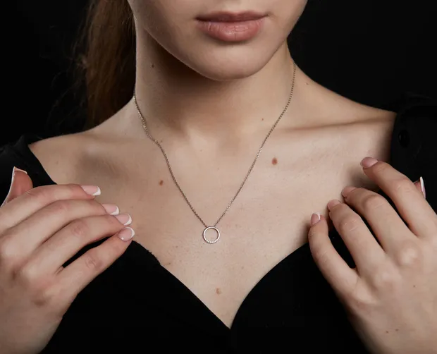 Срібне кольє Адель 862125