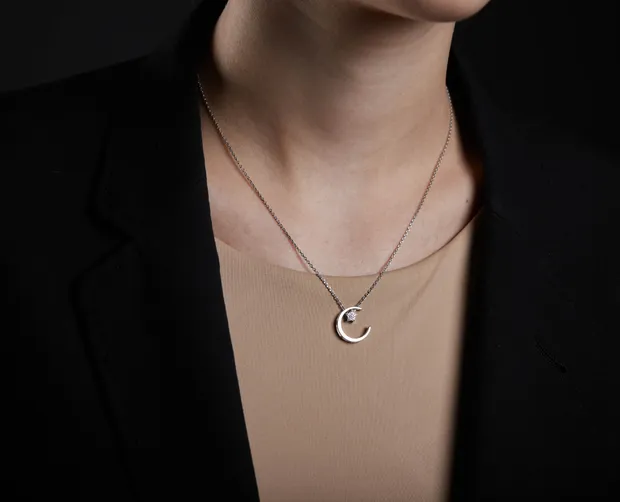 Срібне кольє Ніколь 862198