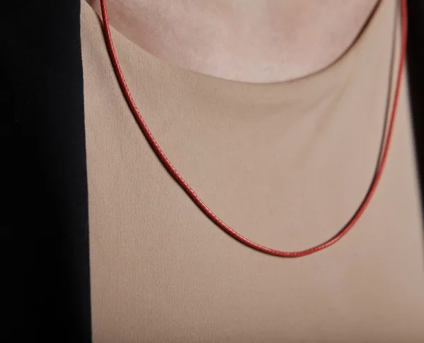 Вощений шнурок з срібною застібкою 6010/1,8