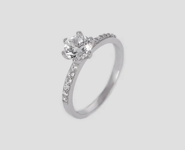 Срібна каблучка Для Заручин 1622686